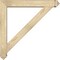 Ekena Millwork Traditional Arts and Crafts Rough Sawn Bracket w/ Offset Brace, Douglas Fir, 6"W x 36"D x 36"H BKT0604X36X36TRA03RDF - alternate 3